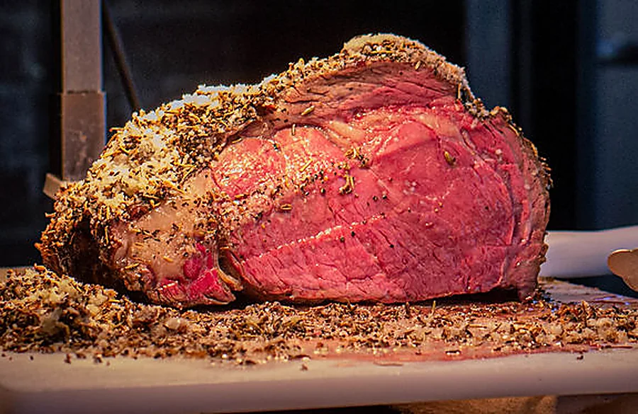 Slow-roasted prime rib