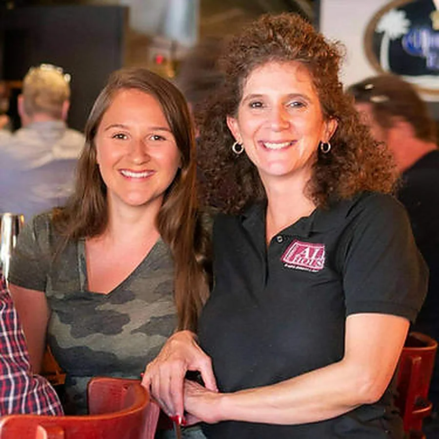 Guests and staff at the Huntington Ale House
